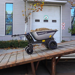 Mini-dumper électrique Rhinoceros KS450E, capacité de <span class=keywords><strong>charge</strong></span> 0,2 m³, moteur 800W, chariot motorisé pour jardin, ferme, verger, aménagement paysager - Product Image 5