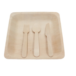 Nuevo estilo bambo tenedor cuchillo cuchara conjunto ecológico de bambú desechables tenedor cuchara - Product Image 1