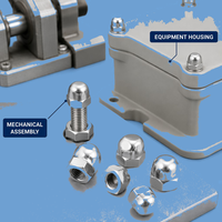 Écrou à tête hexagonale bombée OEM ODM en acier certifié CE et conforme ROHS, fixation pour machines agricoles, grade 4.8-8.8, Shenzhen Capstan