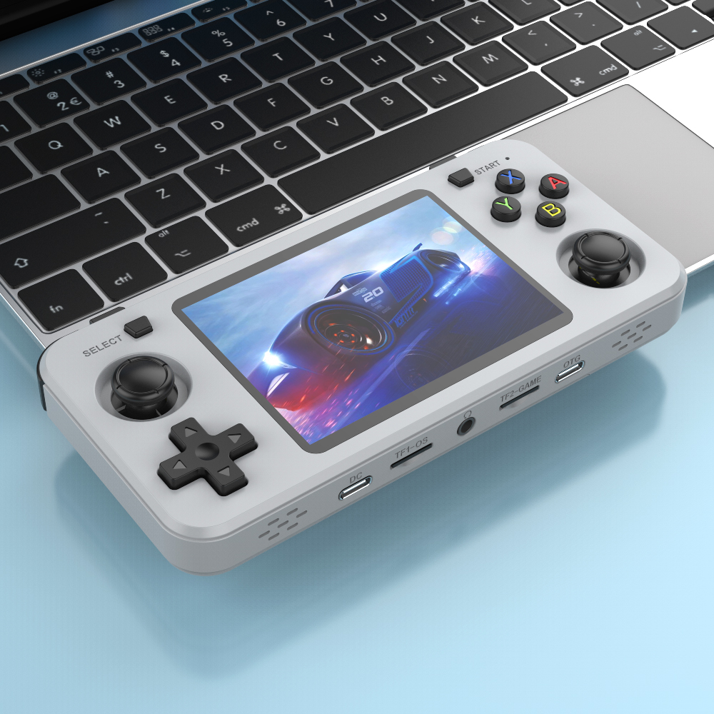 R46S ゲームコンソール 4インチIPSスクリーン 64GB 内蔵バッテリー