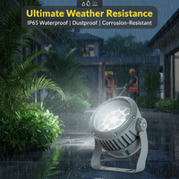 Projecteur LED d'extérieur haute luminosité pour arbres, étanche IP65, en aluminium moulé sous pression, lumière de jardin 2200K-6000K, angle réglable