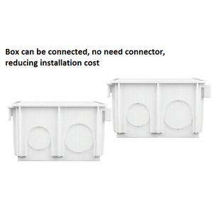Caixa de Junção de Plástico PVC para Interruptor de Parede 86/86 para Instalações Elétricas - Product Image 4