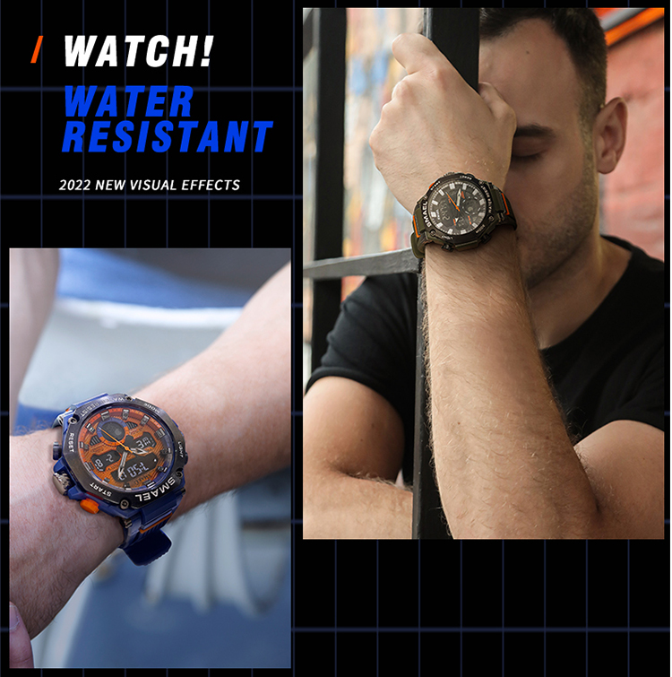 Newest Men's popular Watches Big Brand SMAEL 8069 Men Digital Sport Watches