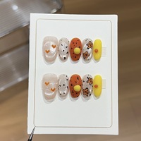 Neu Eingetroffene Katzenaugen Aufklebenägel Acryl Künstliche Nägel Vollständige Abdeckung Kleine Bestellungen Möglich