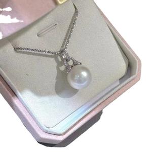 Conjunto de Perlas Naturales de Agua Dulce de 6-7 mm, Aretes y Collar de 7-8 mm, Plata Pura, Casi Perfectamente Redondas, Luz Intensa, Casi Impecables - Product Image 5