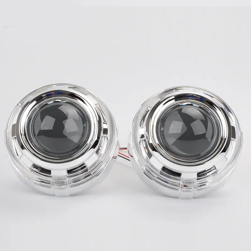 RR çin tedarikçisi! 3.0 inç Bi Xenon Hid projektör Lens lambası melek gözü LED Shrouds araba parçaları için