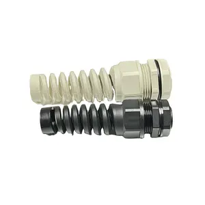 WSS IP68 M12/16/20/25 PG7/9/11/13.5/16/21 Plastic Strain Relief Cable Gland Waterproof Adjustable 3-18mm Cable Connectors,