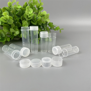 Mini flacon de rangement carré en plastique 5ml 7ml pour échantillons de liquides et poudres, aiguilles à coudre, avec bouchon à vis, idéal pour mini-parfums - Product Image 1