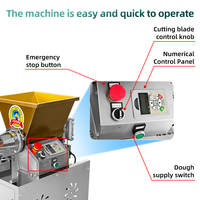Machine à diviser la pâte automatique volumétrique DZG en acier inoxydable 304, électrique, pour biscuits, pains, pâtes à pizza, avec une tolérance de 0,5 g