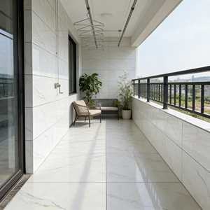 Azulejo Cerámico de Mármol Blanco Premium de 400x800 mm, Acabado Brillante, Forma de T, Azulejos Modernos para Paredes Interiores de <span class=keywords><strong>Baños</strong></span> - Product Image 2