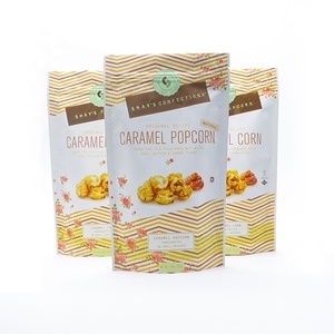 Chất lượng cao bỏng ngô vàng caramel Ngô món tráng miệng Snack kẹo hạt trà cà phê thực phẩm tùy chỉnh giá tốt dây kéo đứng lên túi - Product Image 6