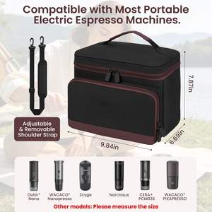 Étui de transport <span class=keywords><strong>pour</strong></span> café compatible avec machine à expresso portable, <span class=keywords><strong>sac</strong></span> de voyage <span class=keywords><strong>pour</strong></span> camping, accessoires <span class=keywords><strong>pour</strong></span> café - Product Image 2