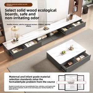 Mueble para TV de Salón, Mueble de Madera Maciza de Alta Gama, Estilo Moderno y Lujoso para Apartamentos Pequeños, Combinación de Almacenamiento, Novedad 2026 - Product Image 3