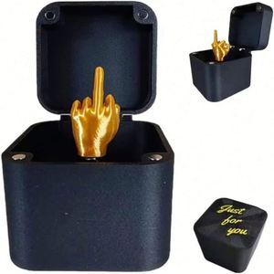 JY Novelty Boîte Cadeau Surprise Doigt d'Honneur en Plastique - Jouet Farce Pop-Up avec Idées Amusantes (5x5x5) pour les 4 ans et plus - Product Image 2