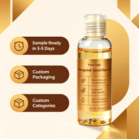 Minyak Masker Rambut Biji Fenugreek Grosir OEM 100ml Perawatan Kulit Kepala Herbal Menghaluskan Rambut Kering, Mengembang, dan Rusak, Pasokan Grosir
