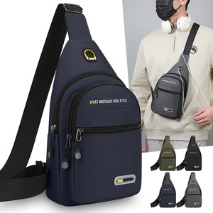 Men's Chest Bag Oxford Cloth Water Resistant Multi Compartment Crossbody Bag For Leisure Travel Spring 2026 - Product Image 2