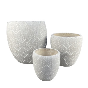 กระถางต้นไม้คอนกรีตแกะสลัก น้ำหนักเบา ทนทาน สำหรับตกแต่งภายนอกบ้านและภายในบ้าน ขายตรงจากโรงงาน - Product Image 2