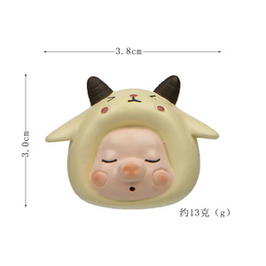 Couleur chaude mignon Jenny pig série tête animal dessin animé <span class=keywords><strong>japonais</strong></span> et coréen créatif boucle magnétique aimant de réfrigérateur - Product Image 6