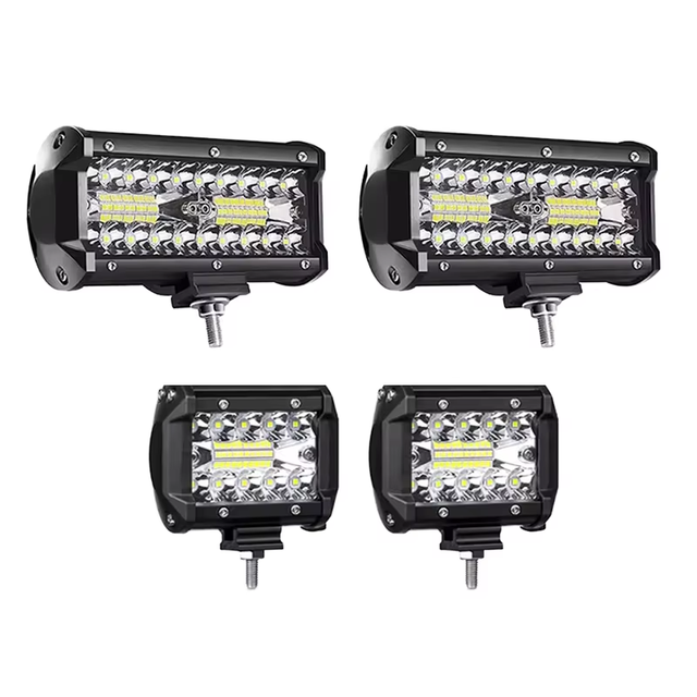 New Led Light bar Slim Spot Flood 4 Inch Good Quality Off Road 60w Off Road/Motorcycle LED Lamp Stop Brake Tail Lights bar