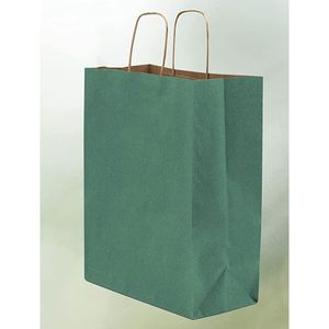 Sacs shopping en papier kraft moyen avec poignées, sacs fourre-tout artisanaux pour boutiques, magasins de détail, fêtes d'anniversaire, sacs en papier pour bijoux - Product Image 2