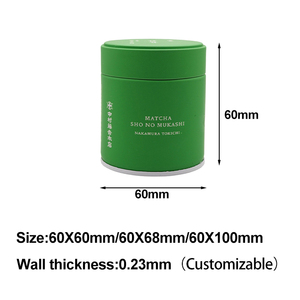 Boîtes à thé personnalisées de 30g 50g Fabricants Boîte ronde populaire en métal pour le thé, le café et les épices Mini boîte à thé portable - Product Image 2