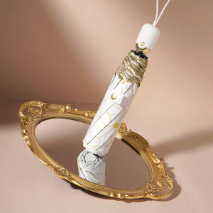 Paraguas Plegable Automático de Tres Pliegues con Varillas de Aluminio, Protección Solar y Contra la Lluvia UPF50 Plus, Paraguas de Viaje para Regalo - Product Image 5