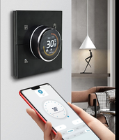 Thermostat intelligent ZigBee à bouton rotatif 10A, panneau PC 3 interrupteurs type 86, interrupteur de climatisation avec commande vocale Wi-Fi pour maison intelligente