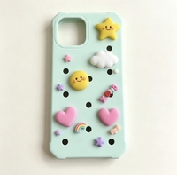 Coque DIY à Grille de Perforations pour Breloques pour iPhone 17 16 15 14 13 Pro Max – Étui Interchangeable pour Téléphone Portable