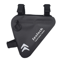 Sac de cadre de vélo personnalisable, pochette triangulaire étanche pour vélo, sac de rangement pour outils et accessoires de cyclisme pour VTT et vélo de route