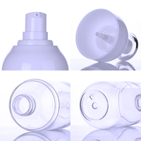 Set Botol Kosmetik Plastik Transparan, Losion Kosmetik 50Ml 100Ml 150Ml