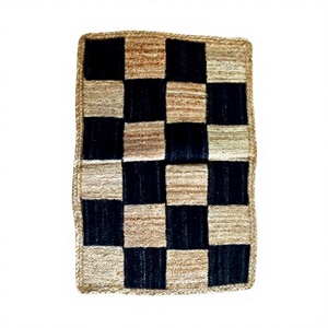 Cheap Price Handmade Geometric Jute Rug Rectangle Bohemian Style Woven Non-Slip Rubber Backing Home Decor Made In Bangladesh - Product Image 6