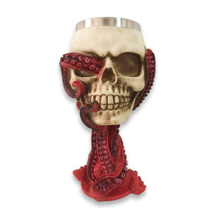 Gobelet à vin en forme <span class=keywords><strong>de</strong></span> crâne, calice, verres à whisky, tentacule <span class=keywords><strong>de</strong></span> <span class=keywords><strong>pieuvre</strong></span>, boisson, tasse à boire d'Halloween - Product Image 1