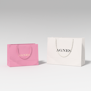 Bolsa de Regalo de Papel Kraft Blanco de Lujo con Impresión Personalizada, Asa de Cinta, para Manualidades, Bolsa de Compras de Cartón Personalizada con su Propio Logotipo - Product Image 1