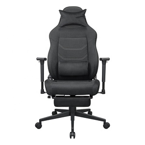 Nouvelle conception, chaise de jeu ergonomique en cuir noir Royal avec accoudoirs et repose-pieds 3D, chaise de bureau, trône de jeu pour maître - Product Image 2