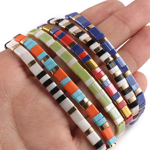 Cuentas Tila de 5 * 2 mm, Cuentas de Vidrio de Colores para Manualidades, Cuentas de Semilla de Vidrio con Doble Orificio para Bordado, Accesorios de Joyería Hechos a Mano - Product Image 2
