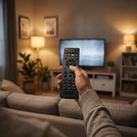 Control Remoto Universal para TV Infrarrojo Mini ES-RM005-4, Controles Remotos Inteligentes IR con Código Fijo Hechos de Material ABS
