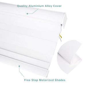 स्मार्ट मोटरराइज्ड ज़ेबरा अंधा कस्टम स्वचालित प्रकाश फ़िल्टरिंग विंडो शेड बेडरूम के लिए - Product Image 2
