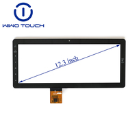 Pantalla Táctil Capacitiva Industrial de 12.3 Pulgadas con Forma de Barra, Interfaz I2C, Durabilidad IK10