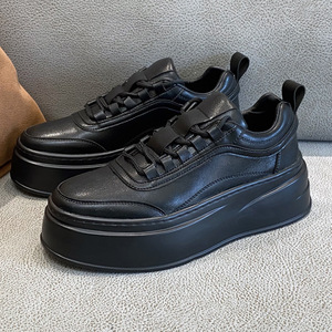 Chaussures de skate pour hommes de luxe, design OEM, semelle épaisse, respirantes, augmentant la taille, baskets de sport décontractées - Product Image 6