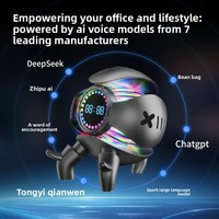 Nouveau haut-parleur intelligent AI DeepSeek 2026 avec application Wi-Fi, batterie au lithium pour bureau, petit monstre méca