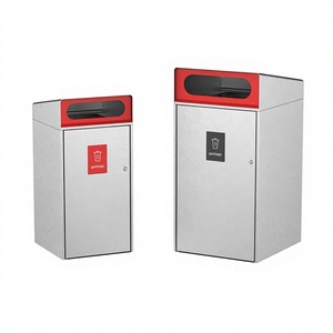<span class=keywords><strong>Cubo</strong></span> de <span class=keywords><strong>Basura</strong></span> de Acero Galvanizado de Diseño Moderno y Lujoso - Contenedor de Almacenamiento Ecológico de Gran Capacidad para Uso en Interiores y Exteriores - Product Image 6