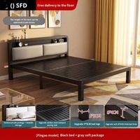 Lit en fer OEM, lit double, structure en acier au carbone épaissi et renforcé, lit simple en métal de 1,5 m, Cama De Hierro De Diseño