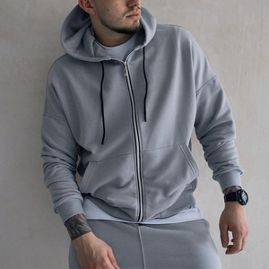 Nhà Sản Xuất Biểu Tượng Tùy Chỉnh Mens Thể Thao Mặc Trống Tracksuit Cotton Chất Lượng Cao Tracksuit Zip up Hoodie Jogger 2 Mảnh Thiết Lập - Product Image 3