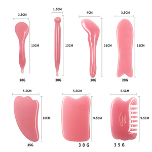 7 Pieces Gua Sha <strong>Facial</strong> Tool, Guasha Plate for SPA <strong>Acupuncture</strong> Treatment Trigger <strong>Point</strong> Treatment, Gua Sha Massage Tool - Product Image 5