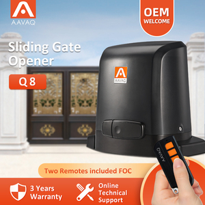 Aavaq Q8 năng lượng mặt trời Powered tự động cửa trượt mở điện biệt thự cửa trượt Bảng điều khiển nhà điều hành cửa trượt nhà khai thác - Product Image 4