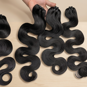 100% Virgin Vietnamese Human Hair – Black Steam <b>Body</b> <b>Wave</b> Extensions | Premium Quality, Long-Lasting <b>Waves</b> - Product Image 3