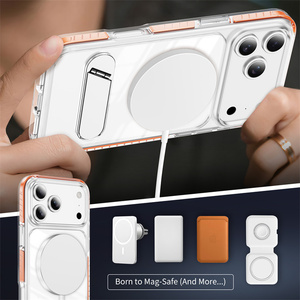 Étui de téléphone magnétique, coque de protection anti-empreintes digitales et anti-chute, étui de téléphone transparent multi-couleurs résistant aux chocs pour MOTO <span class=keywords><strong>G</strong></span> Stylus - Product Image 3