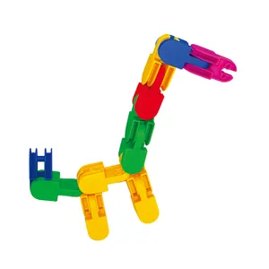潜在工厂定制婴儿装配拼接智能学习块玩具TPR儿童教育塑料连接玩具QL-058-5