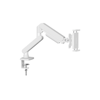 Support de téléphone articulé en alliage d'aluminium avec bras à ressort à gaz rotatif à 360 degrés pour écran ou téléphone, support de bureau pour téléphone