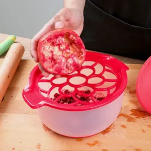 Pelador de granadas de silicona, pelador manual de frutas y verduras con tazón, accesorios y herramientas de cocina para el hogar - Product Image 4